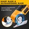 Electric Scissors Rotary Cutter with 2 Blades | 4V 2000mAh Rechargeable | Heavy Duty for Cardboard Fabric Carpet Leather | Lightweight Portable (Yellow)